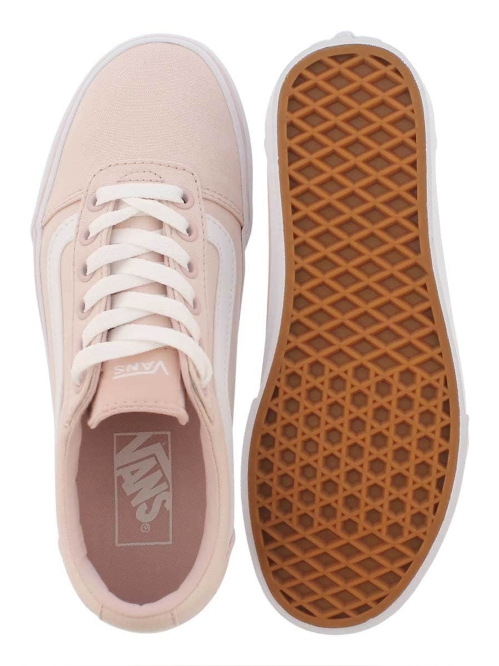 Vans| ‘Ward’ Low-Top Sneakers in Light Pastel Pink w/Classic White Stripe Sz 8